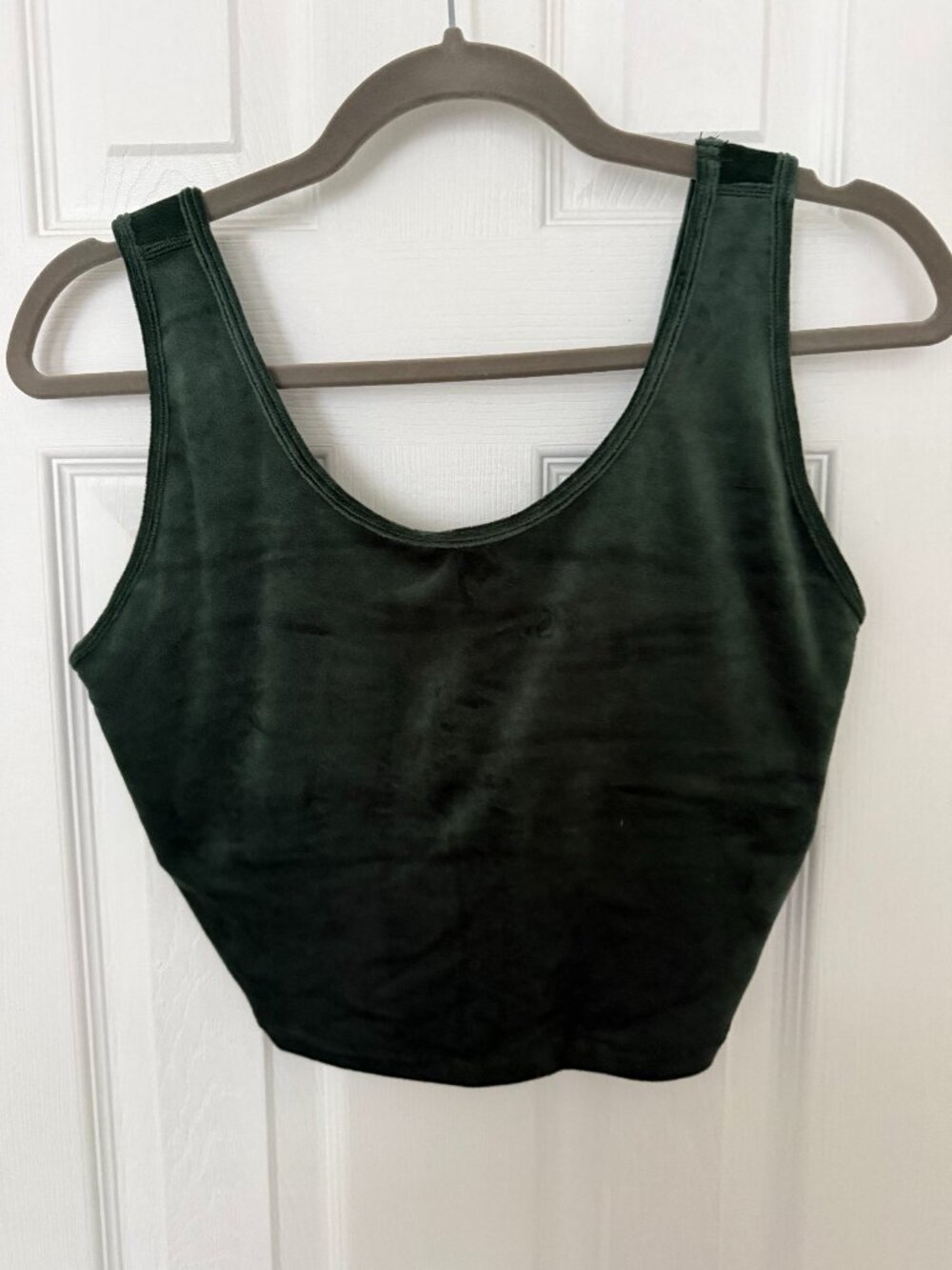 Velvet Style Deep Green Bralette